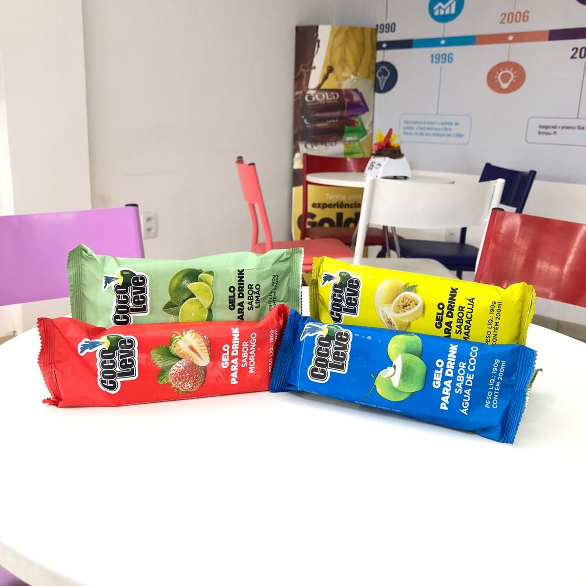 Sorvetes Frosty lança gelo saborizado que drinks em dias de